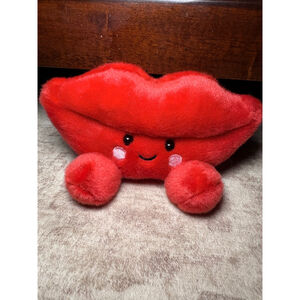 Baby Palm Pals Red Lips Stuffed Animal One Size Red Pink